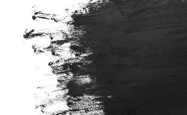 Schwarze Pinselstriche Textur Isoliert Auf Weißem Hintergrund — Stockfoto