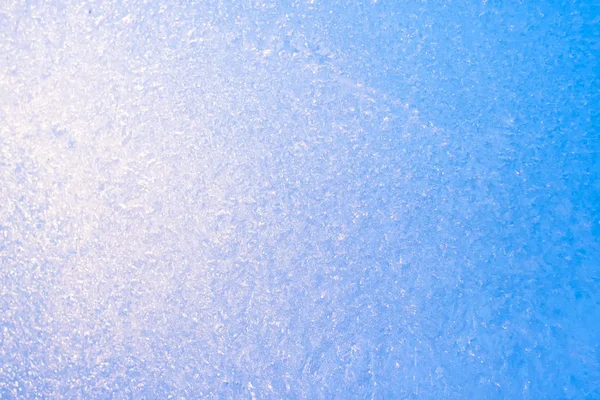 Hintergrund Aus Gefrorenem Fensterglas Sehr Starker Frost Und Kälte Textur — Stockfoto