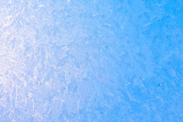 Tło Mrożone Szyby Bardzo Silny Mróz Zimno Tekstury Kolorze Niebieskim — Zdjęcie stockowe