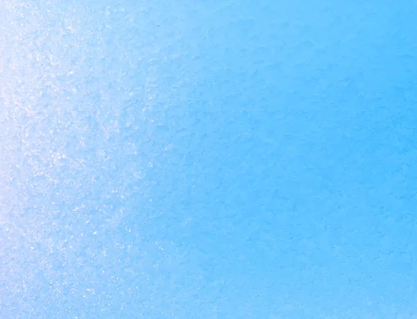 Фон Замороженного Оконного Стекла Сильный Мороз Холод Текстура Синего Цвета — стоковое фото