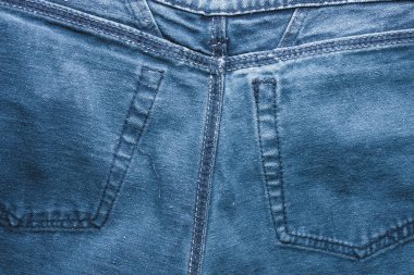 Arka plan jeans, mavi kot doku kumaş dikiş şık tasarımı ile. Boş desen kopya alanı