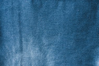 Klasik kot arka plan. Denim doku kumaş dikiş şık tasarımı ile. Boş desen kopya alanı. Seçici odak