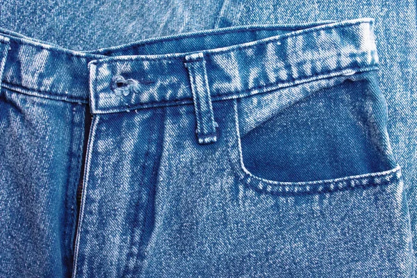 Dżinsy Niebieski Denim Tekstura Tkanina Tło Rąbek Modny Design Wzór — Zdjęcie stockowe