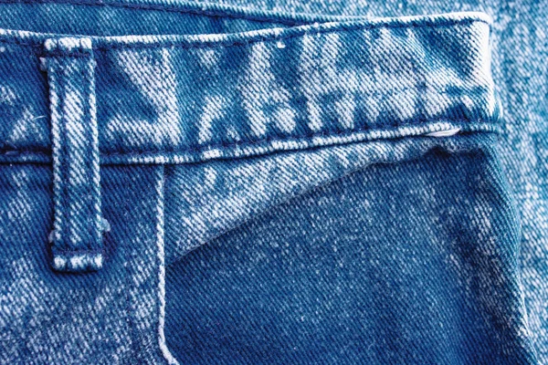 Джинсы Заднем Плане Ткань Синей Джинсовой Ткани Модным Дизайном Пустое — стоковое фото