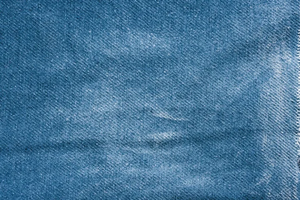 Dżinsy Niebieski Denim Tekstura Tkanina Tło Rąbek Modny Design Wzór — Zdjęcie stockowe