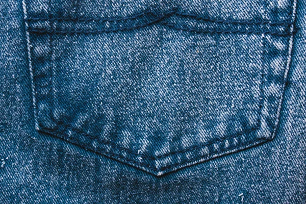 Classic Blue Jeans Background Denim Texture Fabric Seam Fashionable Design — Stock Photo, Image