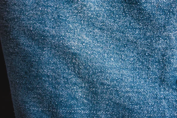 Background Jeans Blue Denim Texture Fabric Seam Fashionable Design Empty — Stock Photo, Image