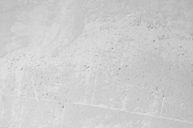 Eski gri çimento duvar arka plan, beyaz beton doku. Sıva 
