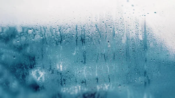 Détail des problèmes de condensation d'humidité, condensation de vapeur d'eau chaude — Photo