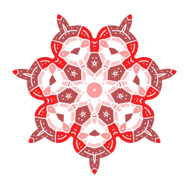 Mandala deseni. Soyut vektör. Vintage dekoratif unsurlar. Elle çizilmiş arka plan. - Vektör