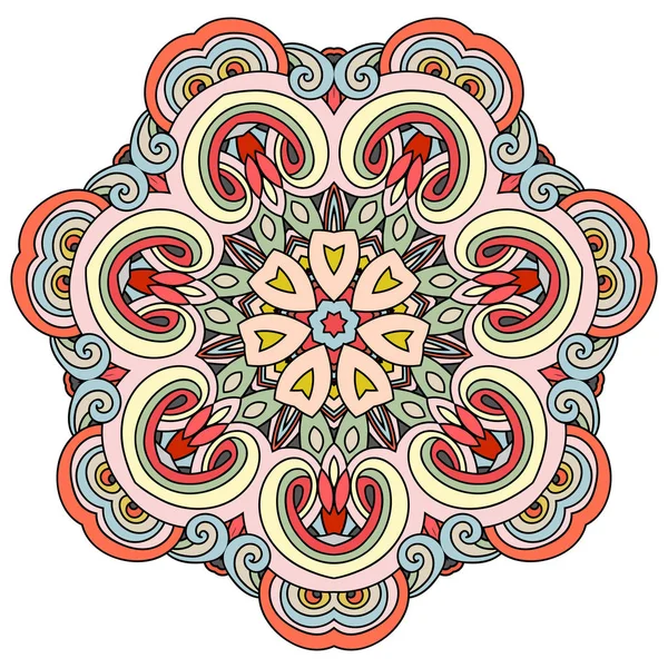 Padrão Mandala. Vetor abstrato. Ilustração desenhada à mão. - Vector — Vetor de Stock