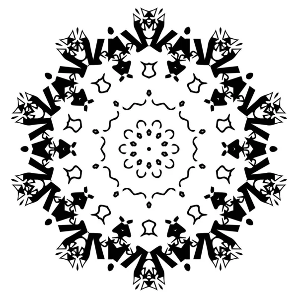 Mandala para Henna, Mehndi, tatuagem, decoração. Étnica. Ilustração de estilo de arte zen. Vetor —  Vetores de Stock