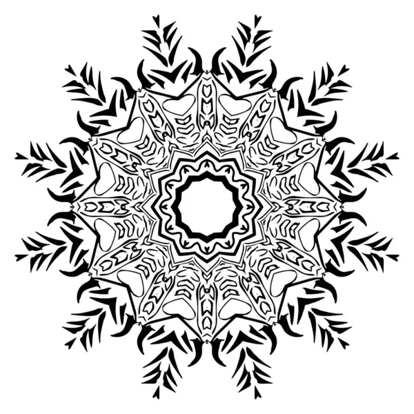 Vettore luminoso colorato mandala illustrato. Mandala per Henna, Mehndi, tatuaggio, decorazione. Etnico vettoriale. Illustrazione vettoriale — Vettoriale Stock