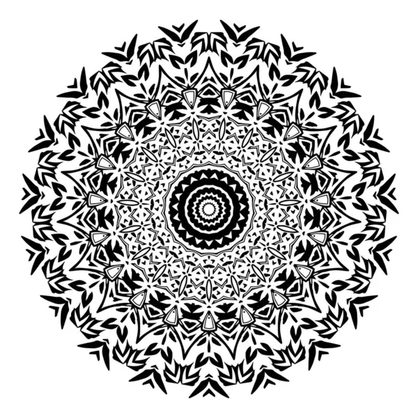 Élément rond pour livre à colorier. Livre à colorier adulte ou page un mandala zen. C'est relaxant. - Vecteur. Illustration vectorielle — Image vectorielle