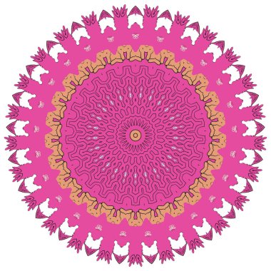 Soyut çok renkli kaleydoskop arkaplanları. Soyut etnik vektör duvar kağıdı. Renkli tekrarlayan mozaik-taşıyıcı. Vektör illüstrasyonu