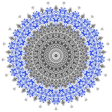 Soyut çok renkli kaleydoskop arkaplanları. Soyut etnik vektör duvar kağıdı. Renkli tekrarlayan mozaik-taşıyıcı. Vektör illüstrasyonu