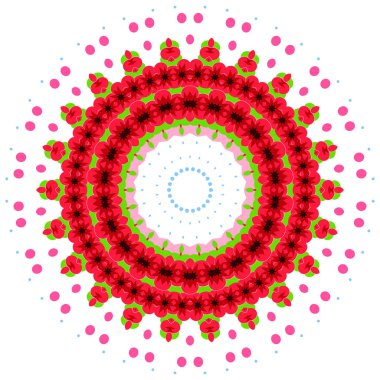 Soyut çok renkli kaleydoskop arkaplanları. Soyut etnik vektör duvar kağıdı. Renkli tekrarlayan mozaik-taşıyıcı. Vektör illüstrasyonu