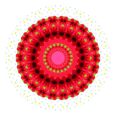 Soyut çok renkli kaleydoskop arkaplanları. Soyut etnik vektör duvar kağıdı. Renkli tekrarlayan mozaik-taşıyıcı. Vektör illüstrasyonu