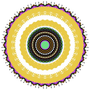 Soyut çok renkli kaleydoskop arkaplanları. Soyut etnik vektör duvar kağıdı. Renkli tekrarlayan mozaik-taşıyıcı. Vektör illüstrasyonu