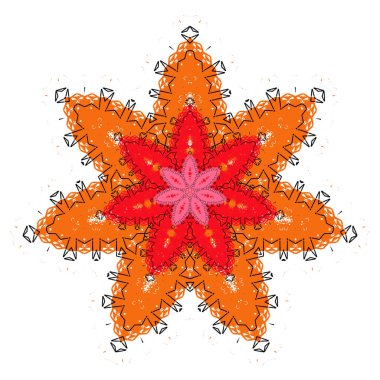 Soyut çok renkli kaleydoskop arkaplanları. Soyut etnik vektör duvar kağıdı. Renkli tekrarlayan mozaik-taşıyıcı. Vektör illüstrasyonu