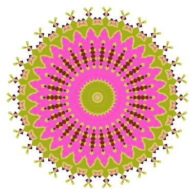 Soyut çok renkli kaleydoskop arkaplanları. Soyut etnik vektör duvar kağıdı. Renkli tekrarlayan mozaik-taşıyıcı. Vektör illüstrasyonu