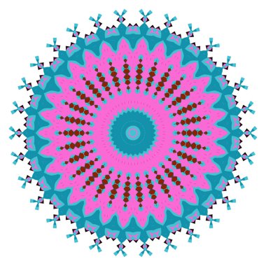 Soyut çok renkli kaleydoskop arkaplanları. Soyut etnik vektör duvar kağıdı. Renkli tekrarlayan mozaik-taşıyıcı. Vektör illüstrasyonu