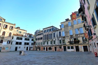 İtalya, Venedik 'in San Marco bölgesinde eski bir kasaba.