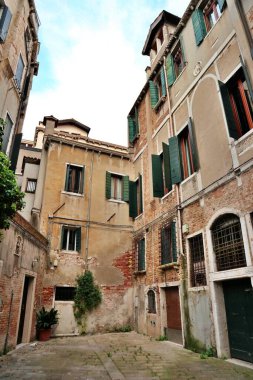 İtalya, Venedik 'in San Marco bölgesinde eski bir kasaba.