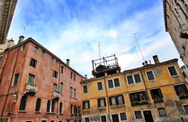 İtalya, Venedik 'in San Marco bölgesinde eski bir kasaba.