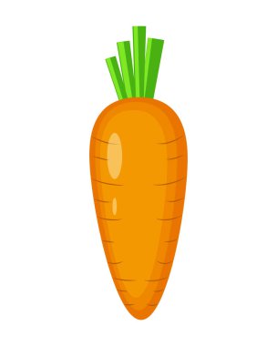 Beyaz adam izole renkli havuç vektör çizim