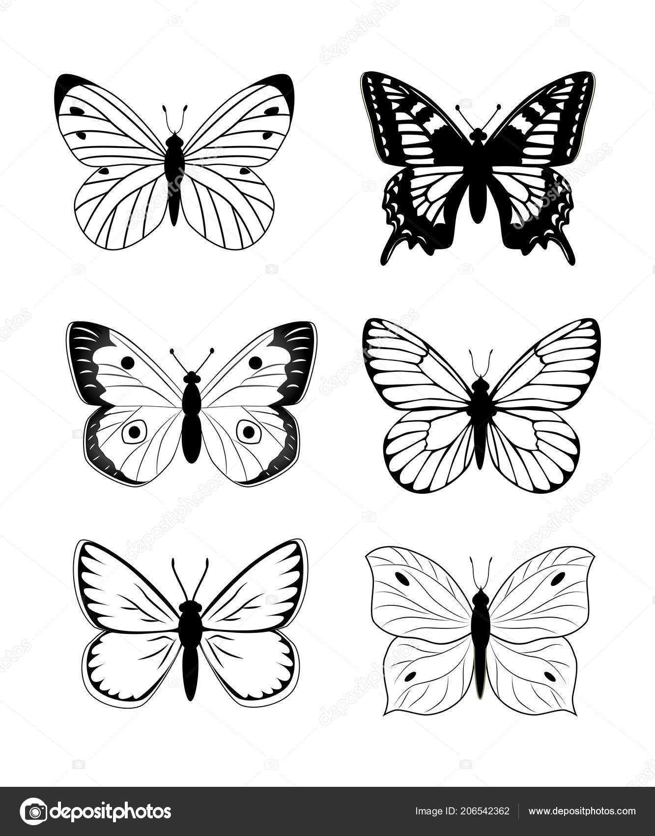 Download Simple butterfly silhouette | Butterfly silhouette icon ...