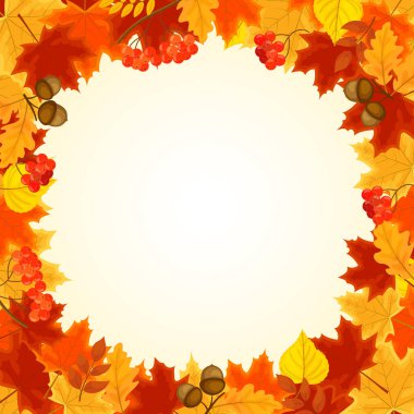 Vektör sonbahar arkaplanı