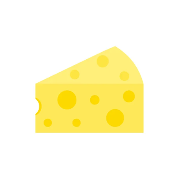Εικονογράφηση φορέας τυρί που απομονώνονται σε λευκό φόντο. — Διανυσματικό Αρχείο