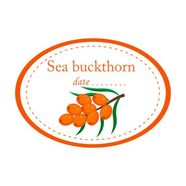 Deniz cehri etiket vektör tasarımı beyaz arka plan üzerinde izole.