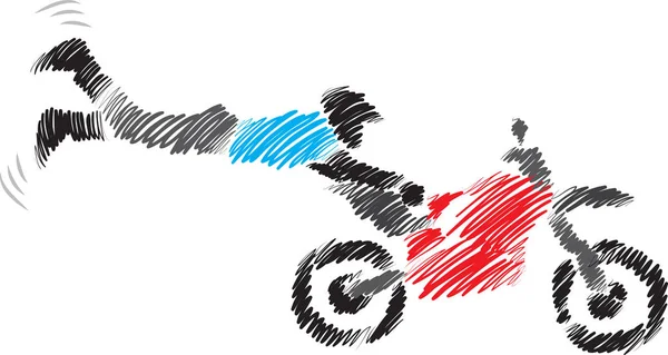 Bike Sport Extreme Vektorillustration — Stockvektor