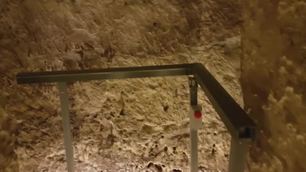 Rabat Malta Agosto 2016 Interno Delle Gallerie Ipogee Delle Catacombe — Video Stock