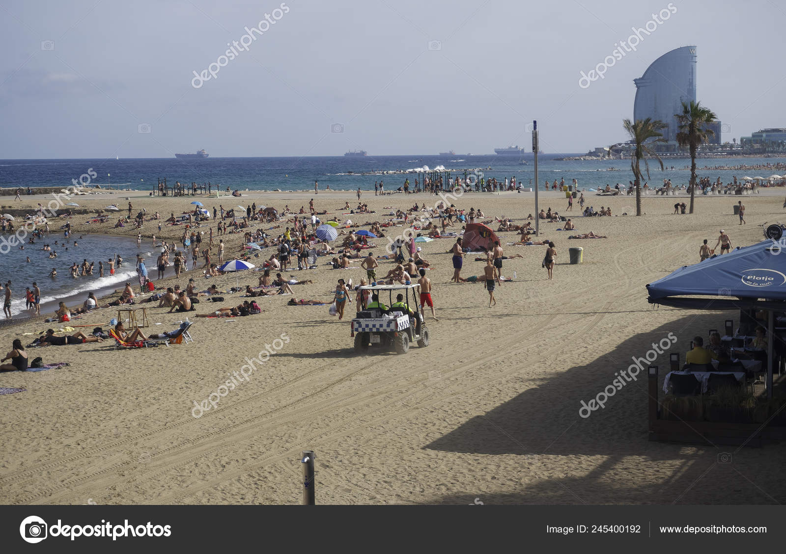 Barcellona Spagna Luglio 2017 Auto Polizia Barcellona