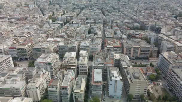 Salonicco Grecia Principale Comune Aereo Drone Vista Paesaggio Analipsi Borough — Video Stock