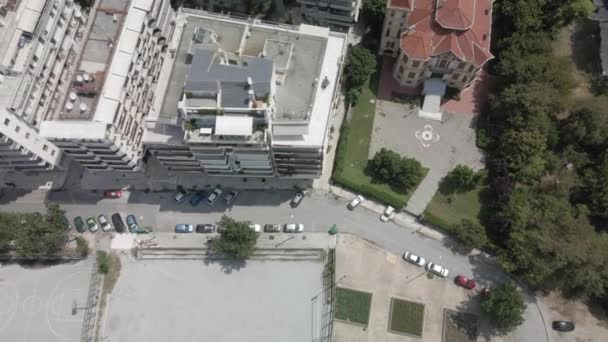 Salonicco Grecia Vista Aerea Drone Paesaggio Analipsi Borough Edifici Tetti — Video Stock