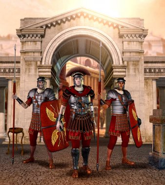 Roma antik kentinin giriş kapısı
