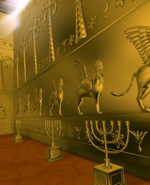 Wnętrze Świętej świątyni króla Salomona — Zdjęcie stockowe