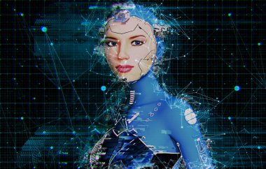 Yapay Zeka Ai Kadın Cyborg