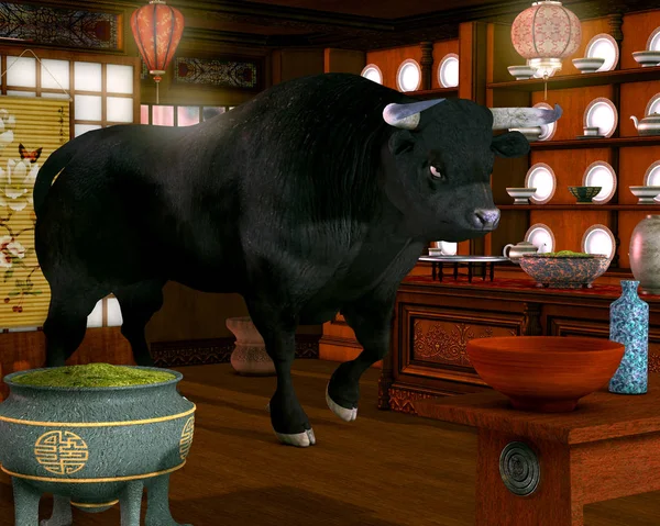 Visualization of a bull in a china shop