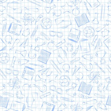 Okula dönüş sağlayan bir egzersiz kitabı sayfasına