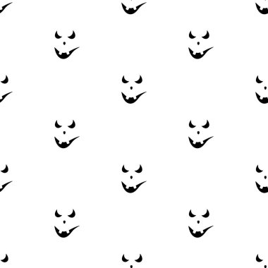 Korkunç yüzler Halloween pumpkins kümesi vektör çizim