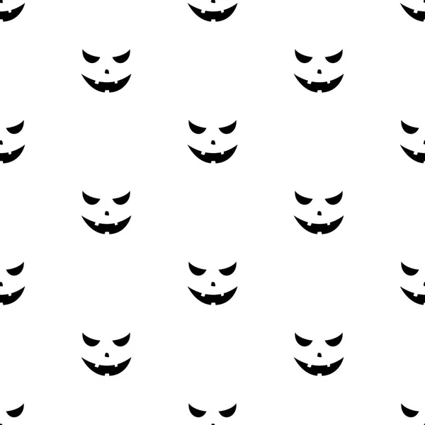 Illustration Vectorielle Ensemble Visages Effrayants Citrouilles Halloween — Image vectorielle