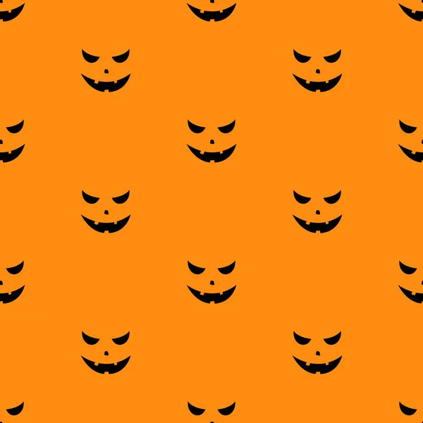 Ilustración Vectorial Conjunto Caras Miedo Calabazas Halloween — Vector de stock