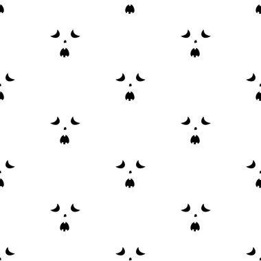 Korkunç yüzler Halloween pumpkins kümesi vektör çizim