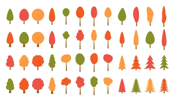 Χρωματιστά Χριστουγεννιάτικα Δέντρα Κάθε Είδους Χωρίς Συγκόλληση Μοτίβο Φόντου — Διανυσματικό Αρχείο
