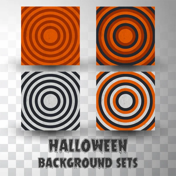 Espiral halloween fondo abstracto conjunto con diferentes colores — Archivo Imágenes Vectoriales